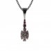 BG přívěs s přírodní perlou 537-B - Kov: Stříbro 925 - rhodium, Kámen: Granát a perla