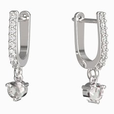 BG zlaté náušnice 781 Bílé zlato - 585 Diamant