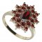 BG ring oval 249-I - Metal: Silver 925 - rhodium, Stone: Garnet