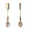 BG earring pearl 537-B94 - Metal: Silver 925 - rhodium, Stone: Garnet and Tahiti Pearl