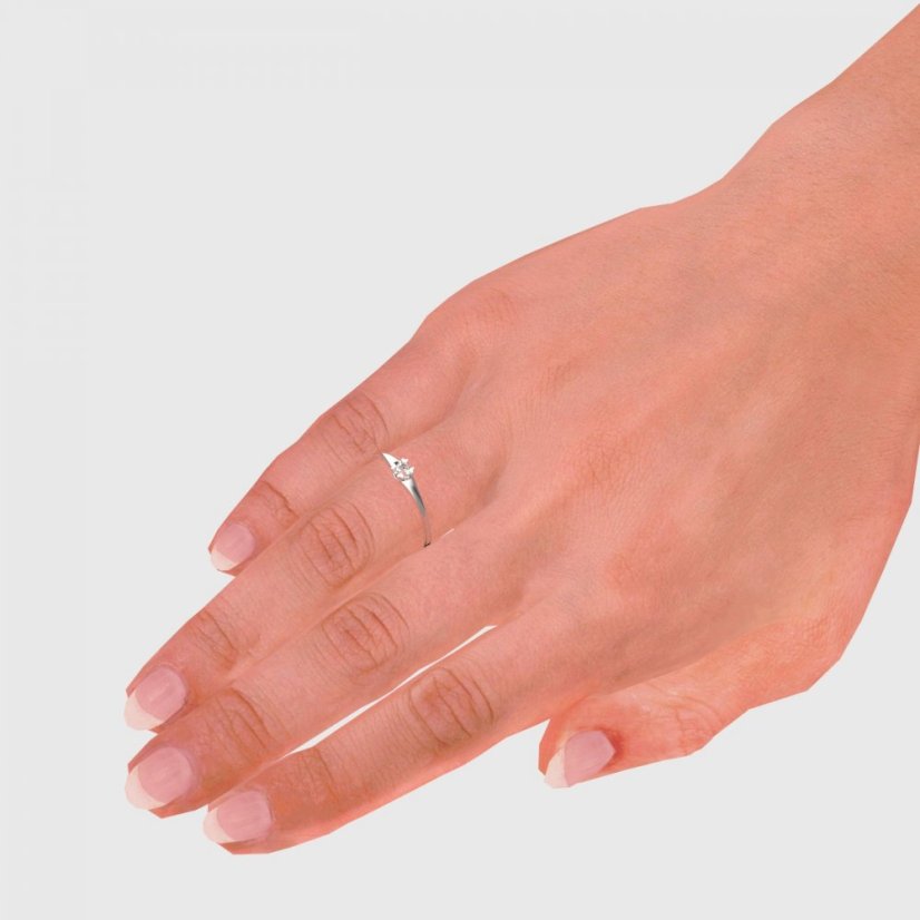 BG zlatý diamantový prstýnek 883 I Růžové zlato 585 (30-90dní) Diamant lab-grown