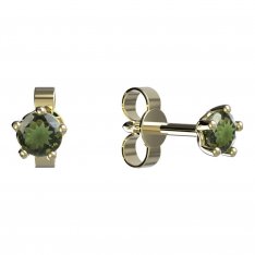 BG moldavit earrings -873
