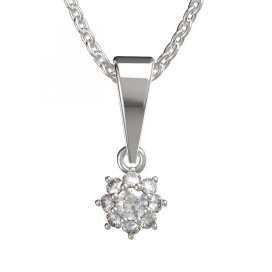 BG zlatý přívěšek 886 Bílé zlato - 585 Diamant