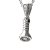 BG zlatý diamantový přívěšek - Baterka 799 Bílé zlato - 585 Diamant lab-grown
