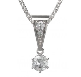 BG zlatý přívěšek 1294 Bílé zlato - 585 Diamant