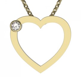BeKid dětský přívěšek 1553 Žluté zlato - 585 Diamant