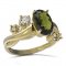 BG prsten s oválným kamenem 492-P - Kov: Stříbro 925 - rhodium, Kámen: Granát