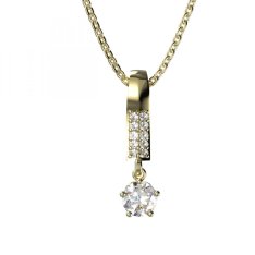 BG zlatý přívěšek 875 Žluté zlato - 585 Diamant