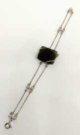 BG náramek přírodní kámen-Vltavín 015