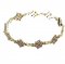 BG bracelet 077 - Metal: White gold 585, Stone: Garnet