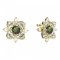BG earring oval -  735 - Metal: Silver 925 - rhodium, Stone: Garnet