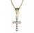 BG zlatý přívěšek křížek 256 Žluté zlato - 585 Bílý kubický zirkon