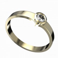 BG zlatý zásnubní prsten 946/551