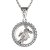BG zlatý přívěšek Panna 045 Bílé zlato - 585 Diamant