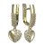 BG zlaté náušnice srdíčko 865 Žluté zlato - 585 Diamant