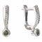BG moldavit earrings -550 - Switching on: English D, Metal: Yellow gold 585, Stone: Moldavite