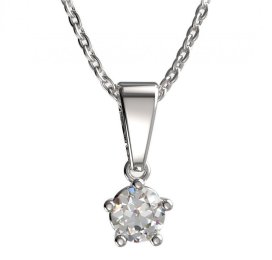 BG zlatý přívěšek 874 Bílé zlato - 585 Diamant