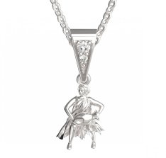 BG zlatý přívěšek Vodnář 040 Bílé zlato - 585 Diamant
