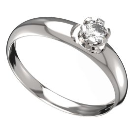 BG zlatý prstýnek 869 T Bílé zlato - 585 Diamant