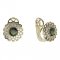 BG  earring 463-R7 circular - Metal: Silver 925 - rhodium, Stone: Garnet