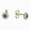 BG moldavit earrings -886 - Switching on: English E, Metal: Yellow gold 585, Stone: Moldavite and cubic zirconium