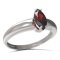 BG prsten s oválným kamenem 483-I - Kov: Stříbro 925 - rhodium, Kámen: Granát