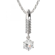BG zlatý přívěšek 1295 Bílé zlato - 585 Diamant