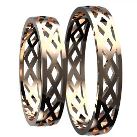 BG zlatý snubní prsten SN10 Pánský Růžové zlato 585 (30-90dní)