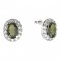 BG Earring - 728 - Switching on: Puzeta, Metal: Silver 925 - rhodium, Stone: Garnet