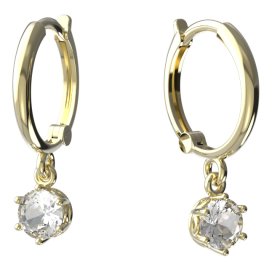 BeKid dětské náušnice 1294 Žluté zlato - 585 Diamant