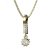 BG zlatý diamantový přívěšek  987 Žluté zlato - 585 Diamant lab-grown