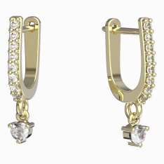 BG zlaté náušnice 779 Žluté zlato - 585 Diamant