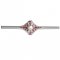 BG brooch 537K - Metal: Silver - gold plated 925, Stone: Garnet and pearl