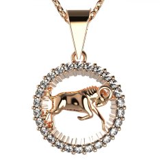 BG zlatý diamantový přívěšek Beran 045 Růžové zlato 585 (30-90dní) Diamant lab-grown