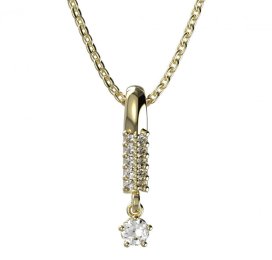 BG zlatý přívěšek 873 Žluté zlato - 585 Diamant