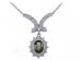 BG náhrdelník vsazený přírodní granát  264