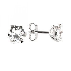 BeKid dětské náušnice 872 Bílé zlato - 585 Diamant