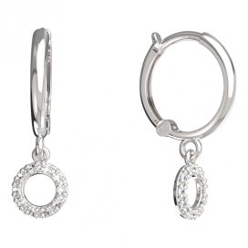 BeKid dětské náušnice 836 Bílé zlato - 585 Diamant