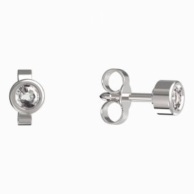 BeKid dětské náušnice 768 Bílé zlato - 585 Diamant