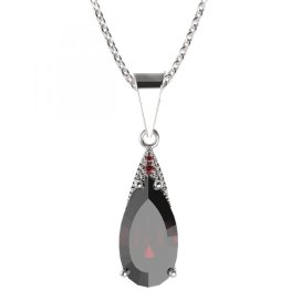 BG přívěs kulatý 694-0 Stříbro 925 - rhodium Granát