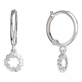 BeKid dětské náušnice 855 Bílé zlato - 585 Diamant