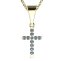 BG zlatý přívěšek křížek 1106 Žluté zlato - 585 Diamant