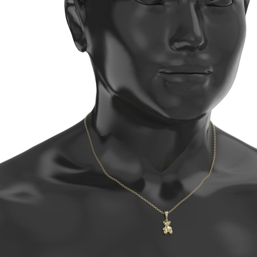 BG zlatý přívěs medvídek 1583 Bílé zlato - 585