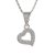 BG přívěs srdce 1576 Bílé zlato - 585 Diamant