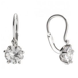 BeKid dětské náušnice 875 Bílé zlato - 585 Diamant