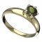 BG vltavínový prsten 875T - Kov: Žluté zlato 585, Kámen: Vltavín