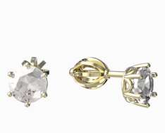 BeKid dětské náušnice 1295 Žluté zlato - 585 Diamant