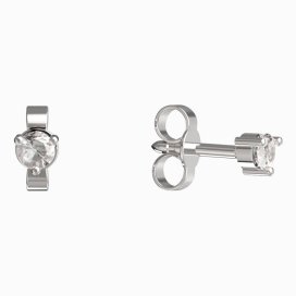 BeKid dětské náušnice 779 Bílé zlato - 585 Diamant