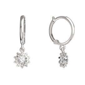 BeKid dětské náušnice 987 Bílé zlato - 585 Diamant