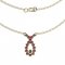 BG necklace 057 - Metal: Silver 925 - rhodium, Stone: Garnet